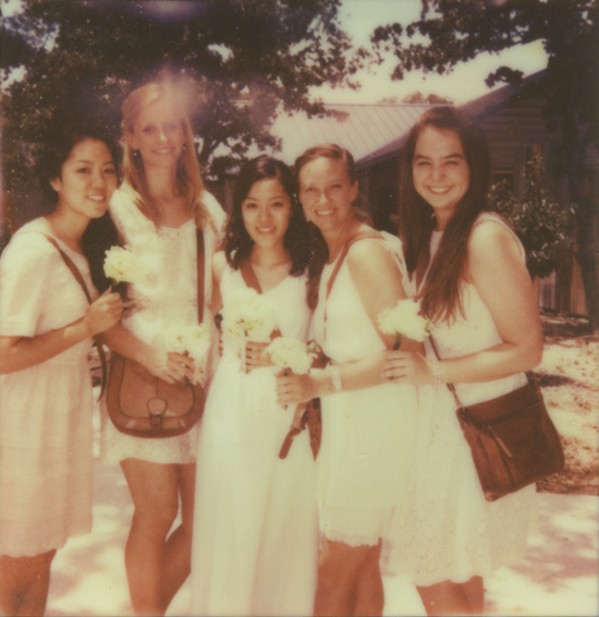 wedding polaroid