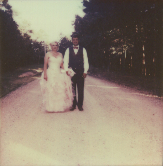 wedding polaroid